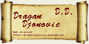 Dragan Đonović vizit kartica
